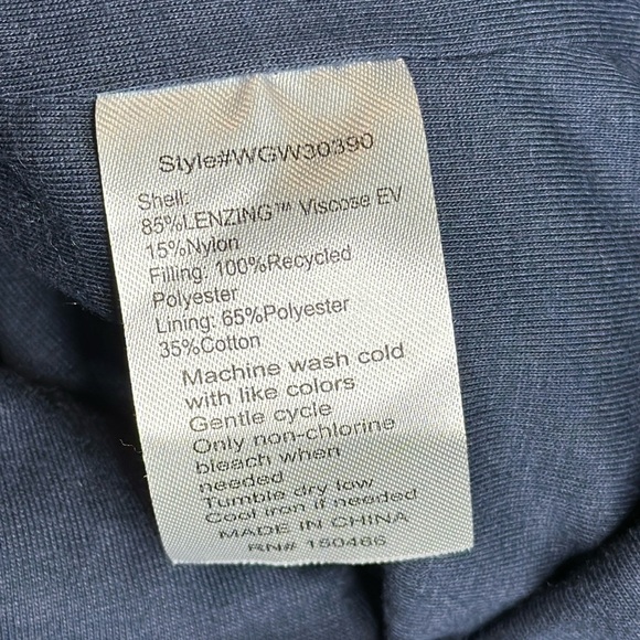 T39 Market & Spruce Quilted Coat Navy Blue New with Tags size XS Stitchfix Brand - Picture 11 of 11